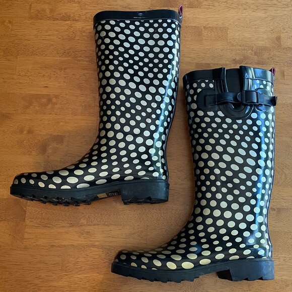 Size 6 Capelli of New York polka dot rain boot - Picture 2 of 11